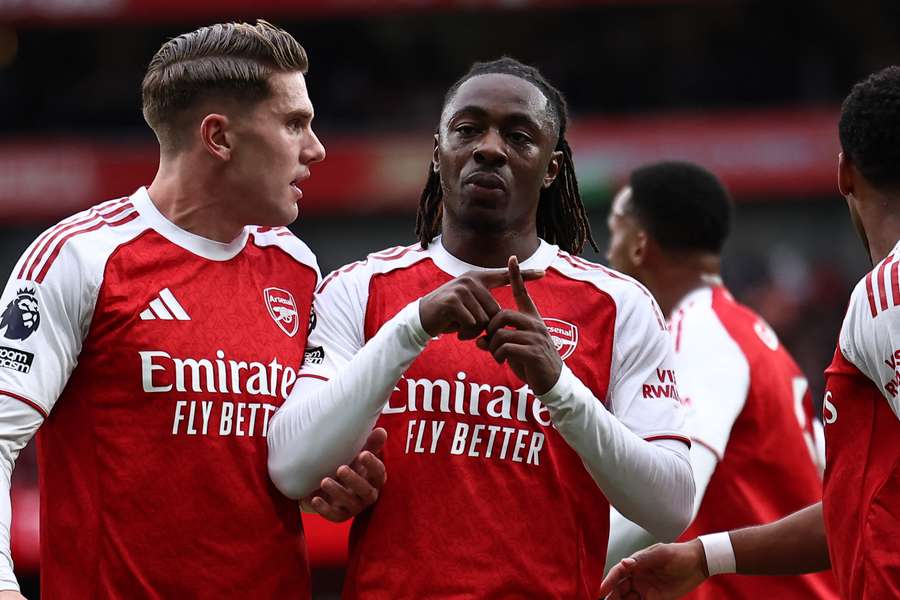 Eberechi Eze had a muted celebration after scoring against his former club Eberechi Eze had a muted celebration after scoring against his former club