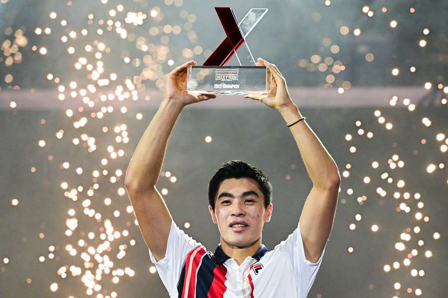 Nakashima won the Next Gen ATP Finals tennis tournament in Milan