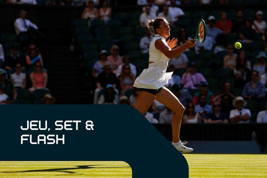 Aryna Sabalenka à Wimbledon.