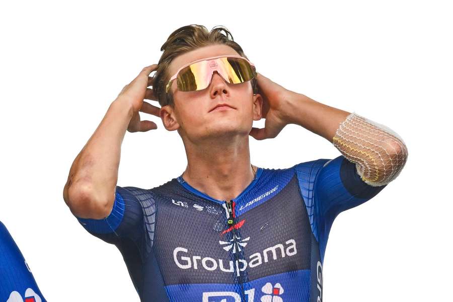 Lars van den Berg tijdens de Tour De France van 2023