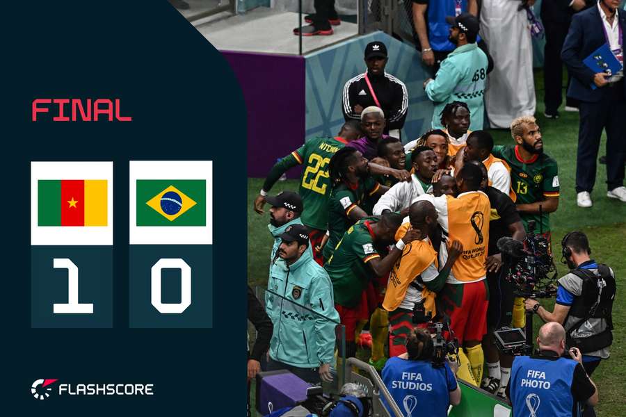 Camerun învinge Brazilia în minutele de prelungire, după golul lui Aboubakar