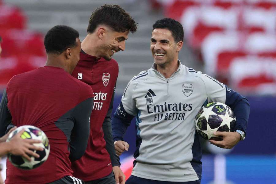 Havertz, en el entrenamiento del viernes Havertz, en el entrenamiento del viernes