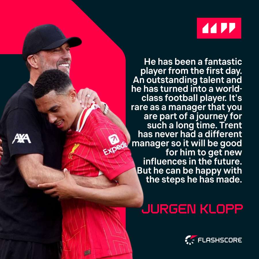Jurgen Klopp on Trent Alexander-Arnold's decision to move to Real Madrid