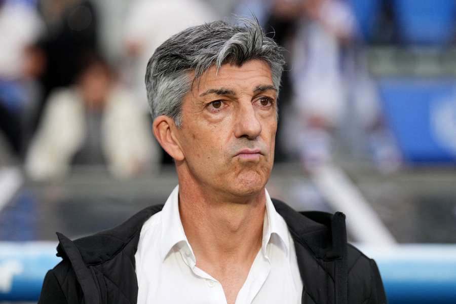 Alguacil, entrenador de la Real Sociedad por poco tiempo.