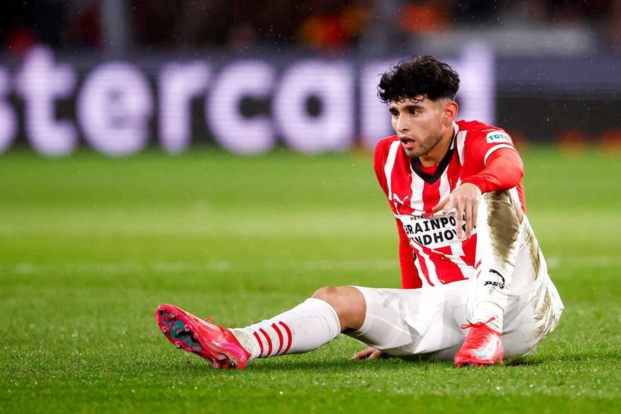 PSV striker Ricardo Pepi suffered the injury during the Champions League game against Liverpool