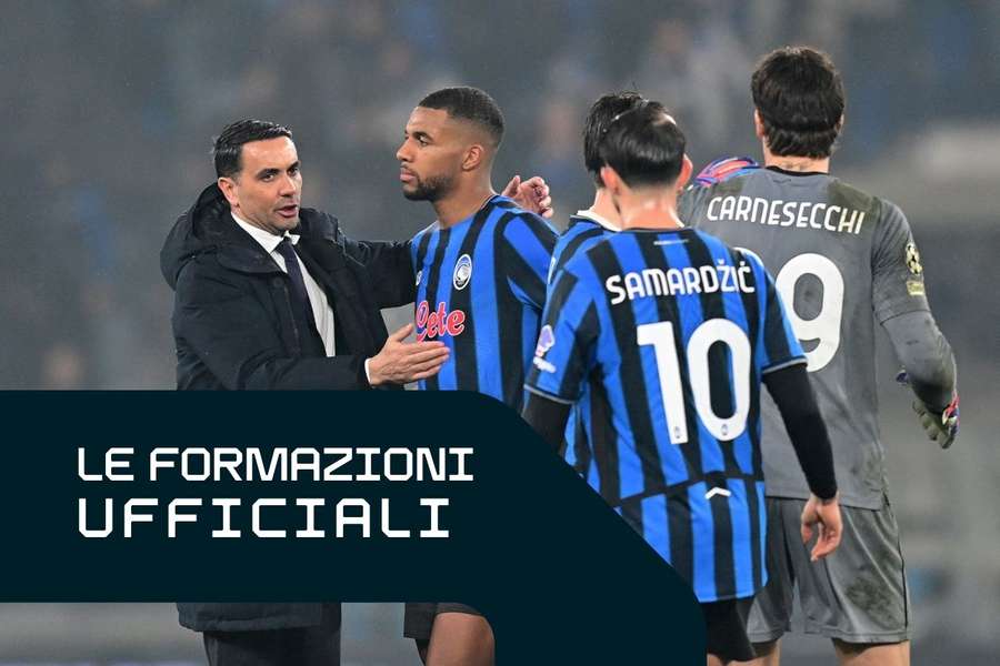 Palladino con i suoi giocatori