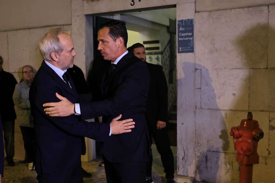 Patrick Morais de Carvalho, presidente do Belenenses, e Pedro Proença, presidente da FPF