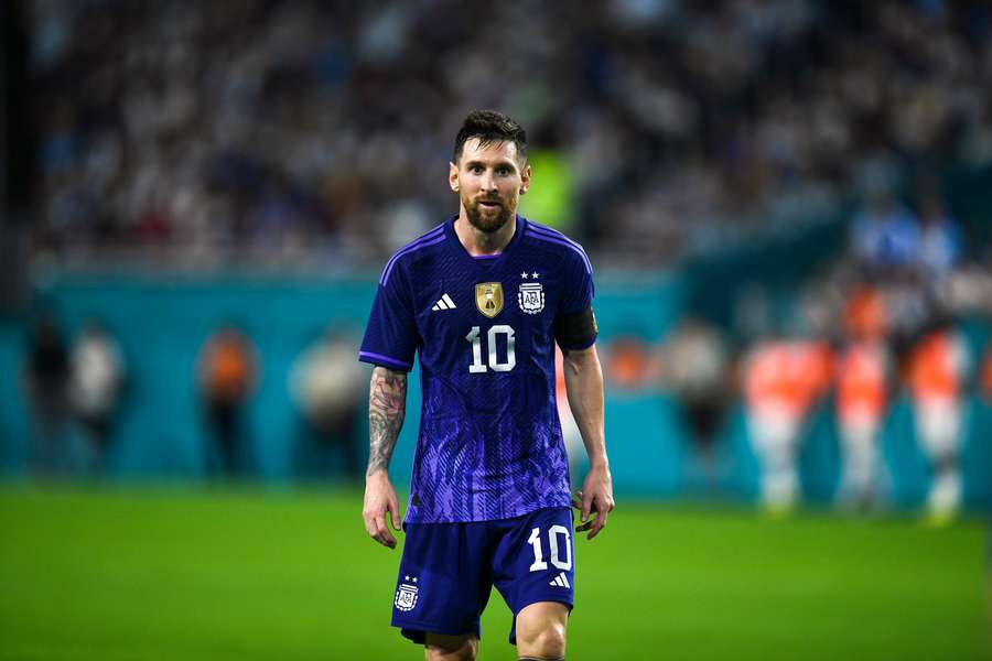 Messi scored twice for Argentina on Friday night