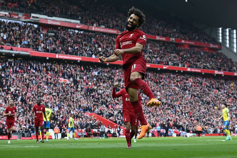 Salah a marcat golul victoriei pentru Liverpool