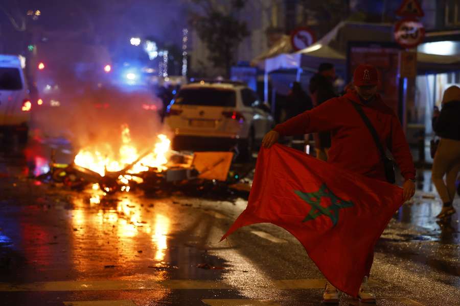 O momento de festa transformou-se em conflito