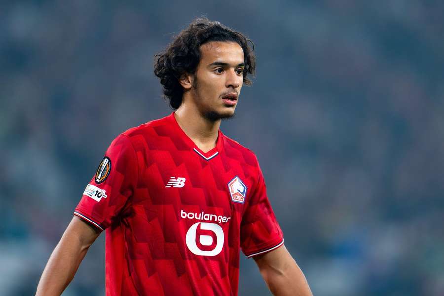 Bouaddi avec le maillot lillois.