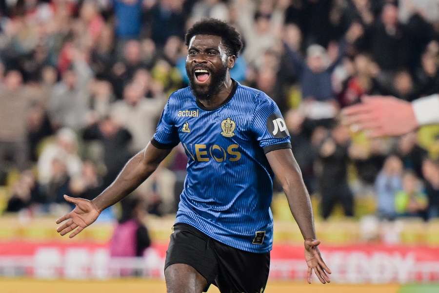 Boga célébrant son but contre Monaco.