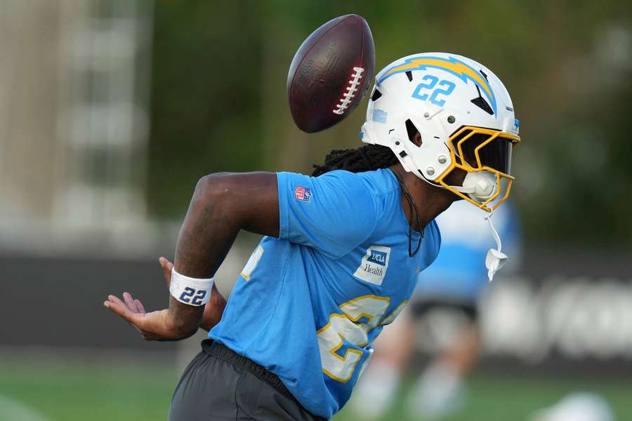 Najee Harris durante treinamento no CT Dr. Joaquim Grava