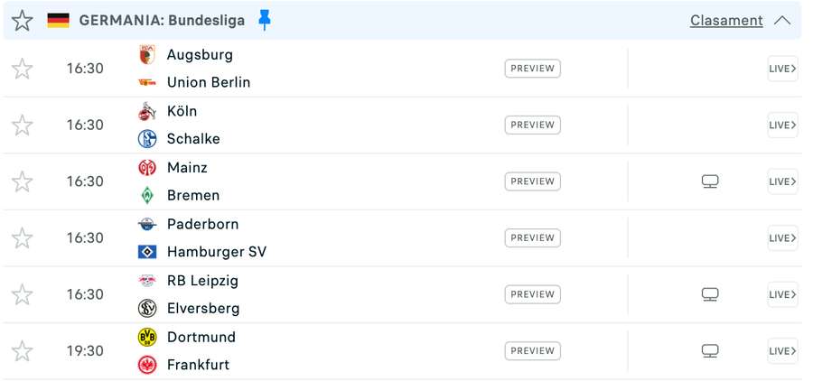 Program Bundesliga