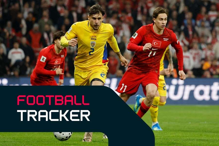 Romania's Andrei Ratiu battles with Turkey's Kenan Yildiz Romania's Andrei Ratiu battles with Turkey's Kenan Yildiz