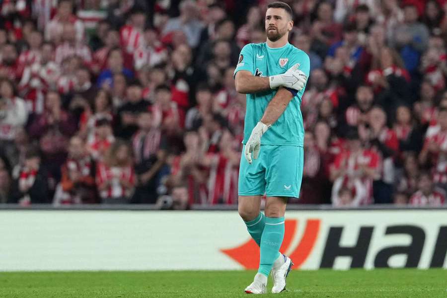 Unai Simón, de regreso a San Mamés.