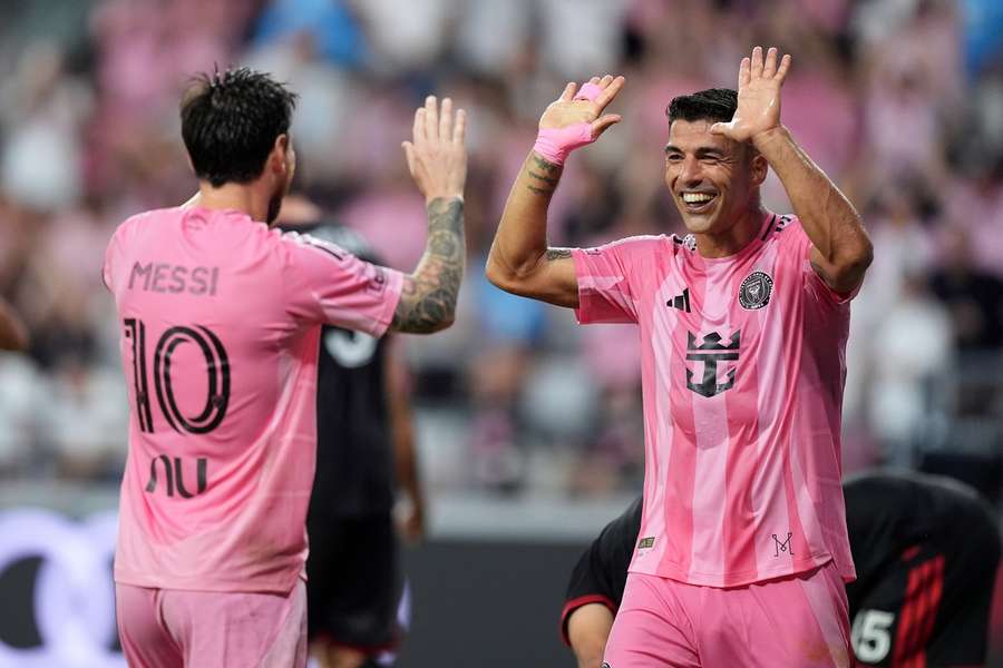 Leo Messi și Luis Suarez