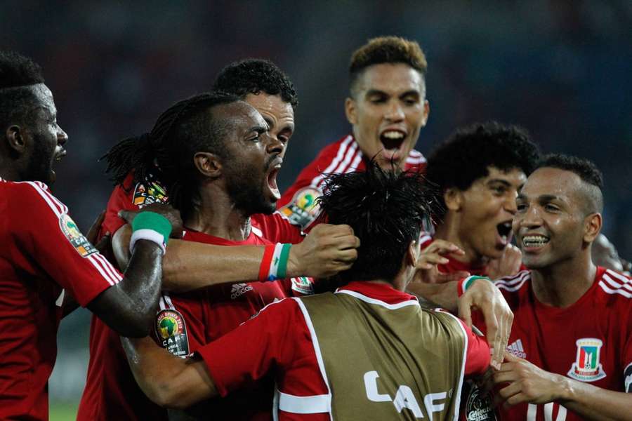 Celebración del pase a cuartos de Guinea Ecuatorial en 2015