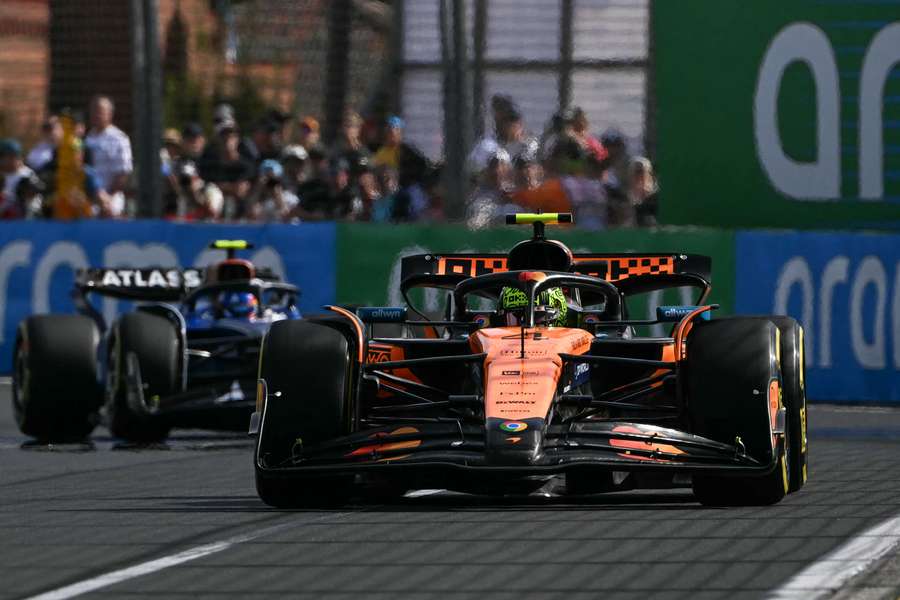 Norris has stormed into favouritism to win the season opener in Melbourne.