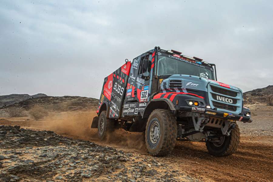 Janus van Kasteren in actie in de Dakar Rally