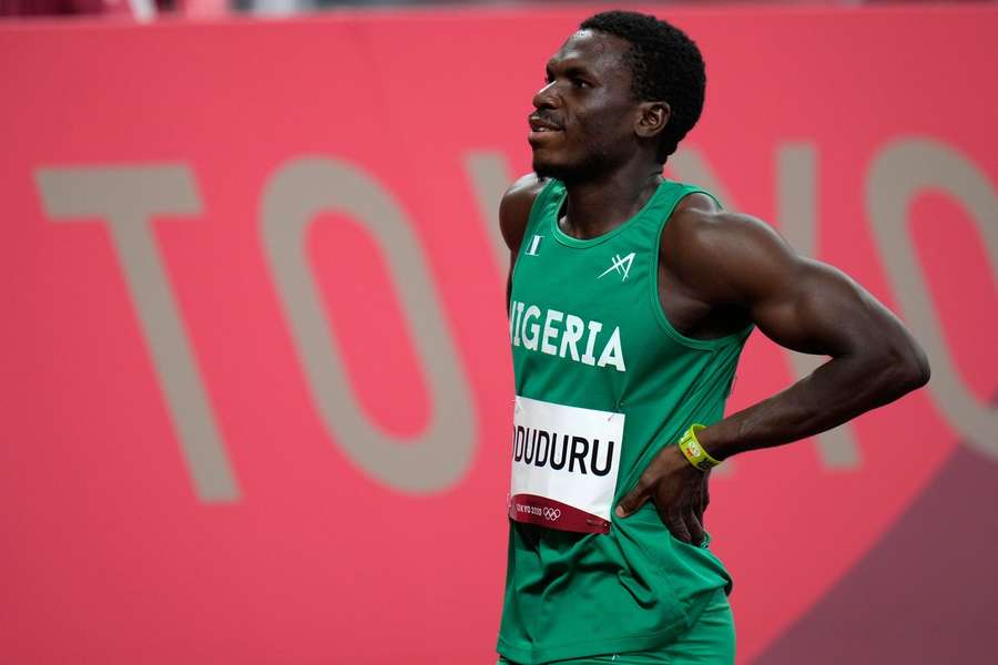 Divine Oduduru tijdens de Olympische Spelen van 2020