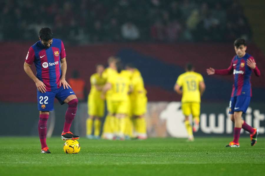 El Barça perdió contra el Villarreal en casa.