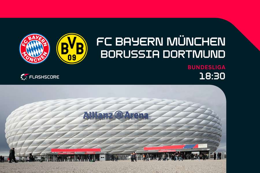 30 maart, 18.30 uur: Bayern München - Borussia Dortmund