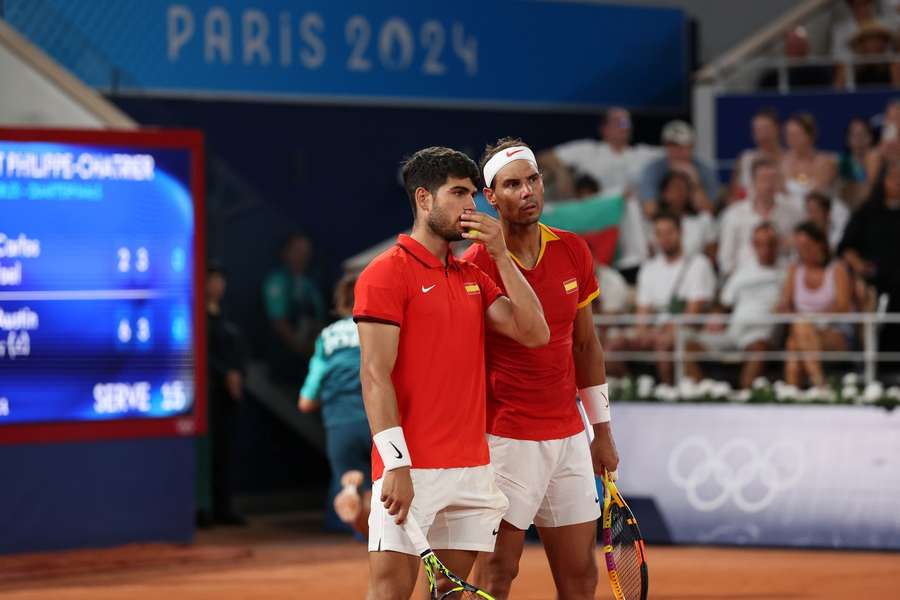 Alcaraz und Nadal sind im Herren-Doppel gescheitert.