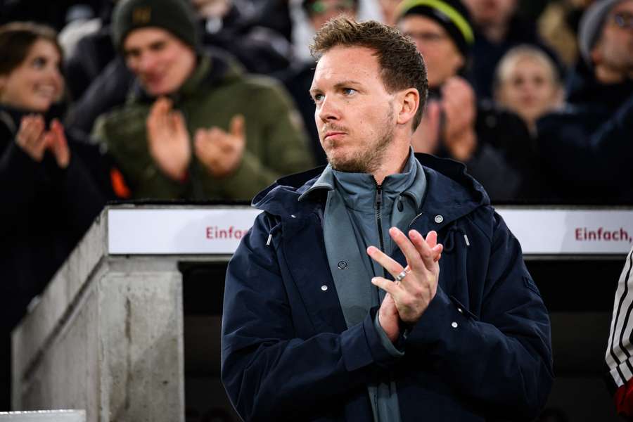 Julian Nagelsmann on the touchline