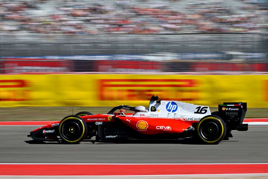 Charles Leclerc à Austin. Charles Leclerc à Austin.