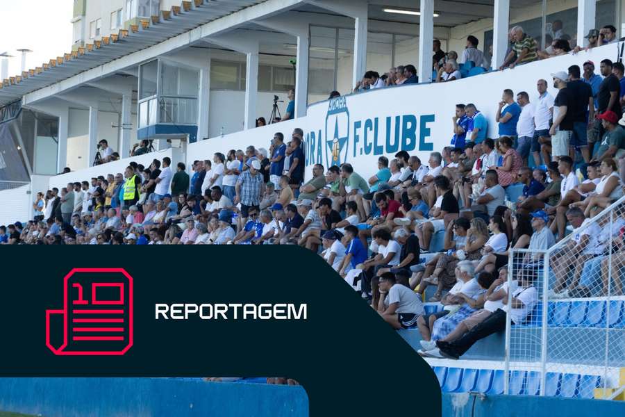 Adeptos no Estádio da Medideira