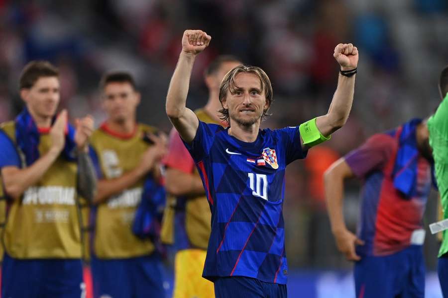 Modric maakte het enige doelpunt tegen Polen