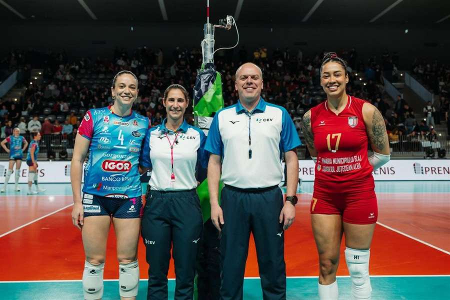 Raquel Portela na final da Taça CEV Raquel Portela na final da Taça CEV