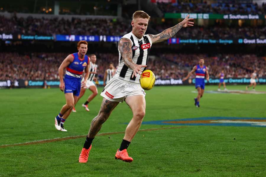 Collingwood forward Jordan de Goey is one of the highest profile returns for this weekend.