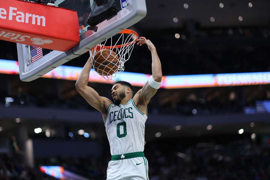 The Boston Celtics were led by Jayson Tatum in win over the Milwaukee Bucks.