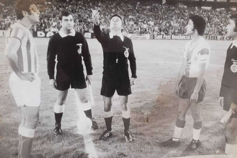 Dani Solsona, como capitán del Espanyol