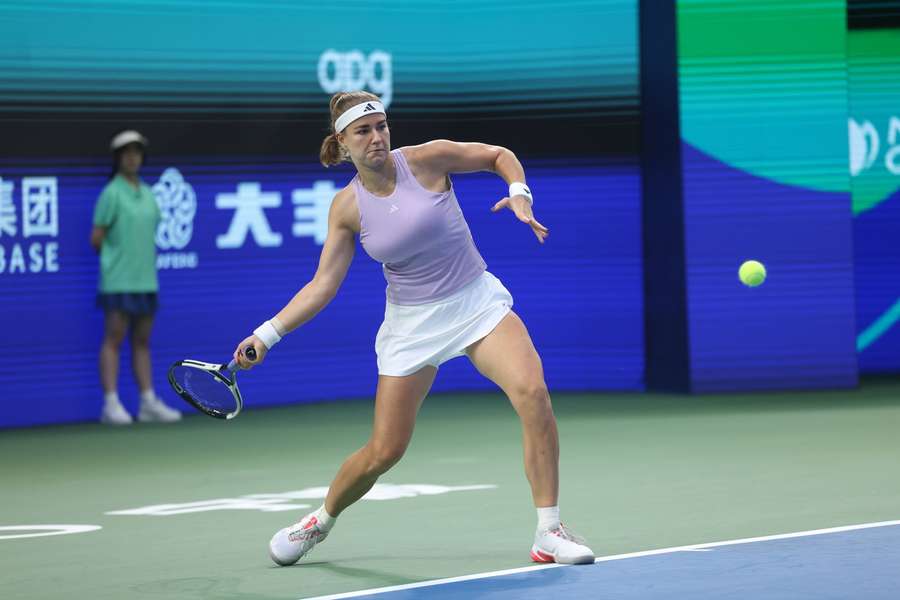 Karolína Muchová během turnaje v Ningbo.