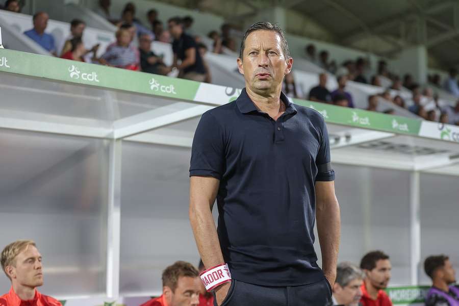 Roger Schmidt cuando era entrenador del Benfica