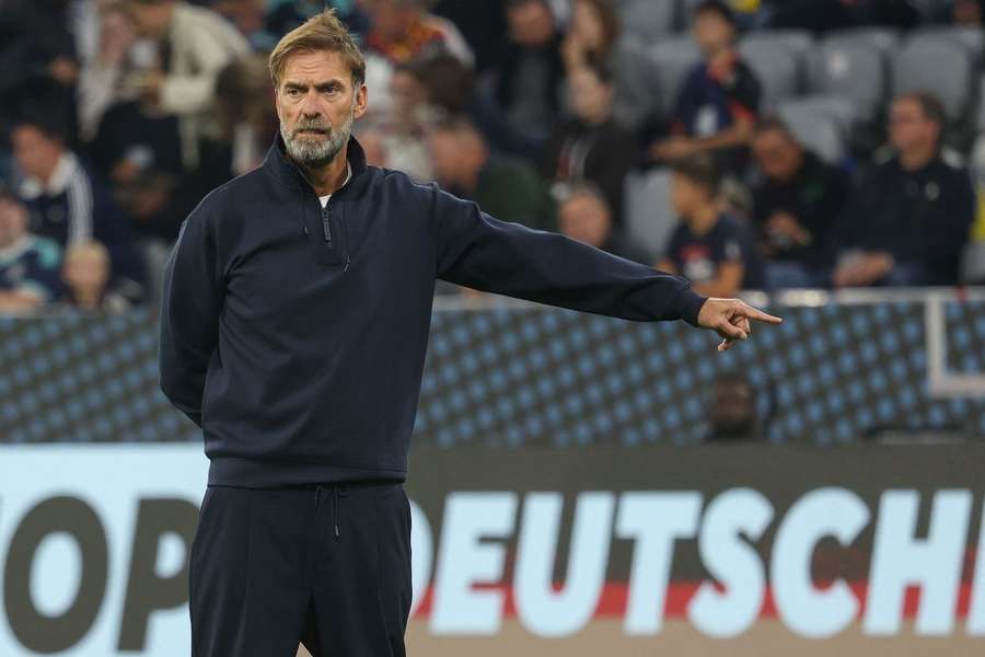 Klopp beim Aufwärmen