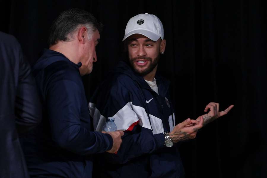 Galtier habla con Neymar 