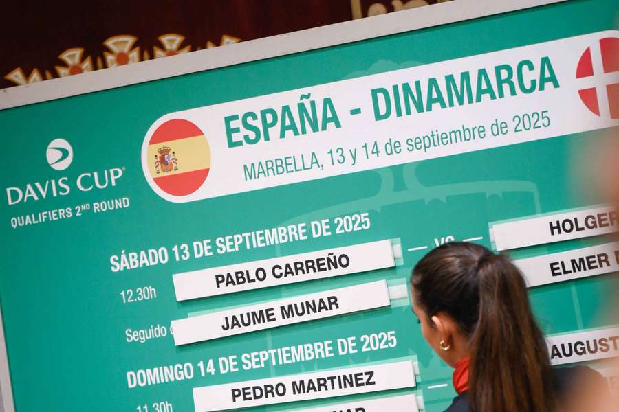Carreño y Munar abren la serie contra Dinamarca