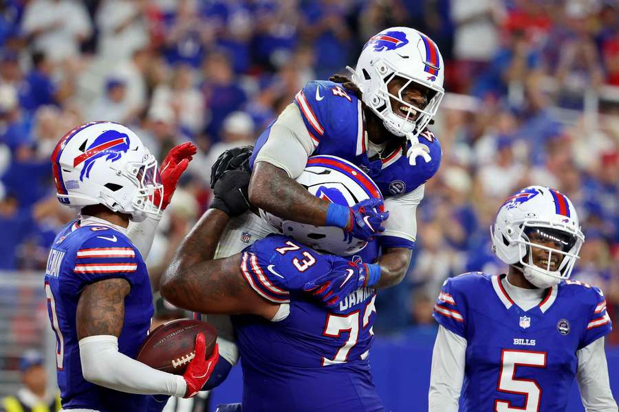 The Buffalo Bills won their first NFL game at their brand new stadium. The Buffalo Bills won their first NFL game at their brand new stadium.