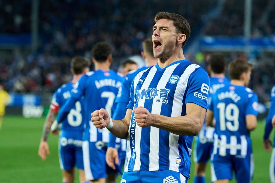 Lucas Boyé celebra uno de sus goles