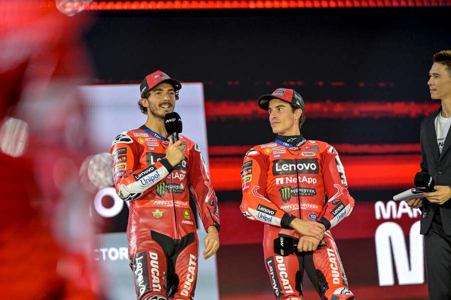 Bagnaia y Marc Márquez, los pilotos de Ducati