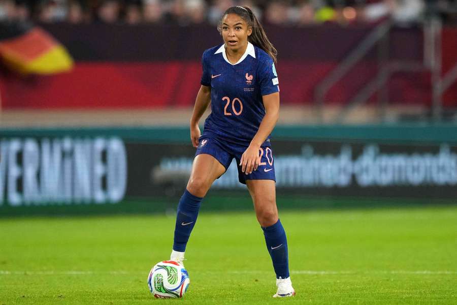 Delphine Cascarino avec les Bleues en octobre 2025.