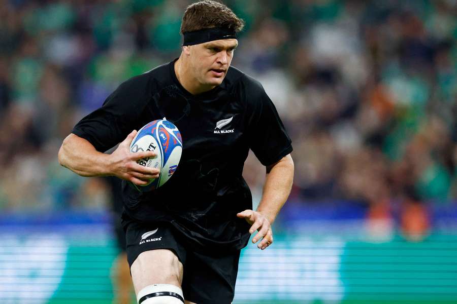Scott Barrett in action for New Zealand Scott Barrett in action for New Zealand
