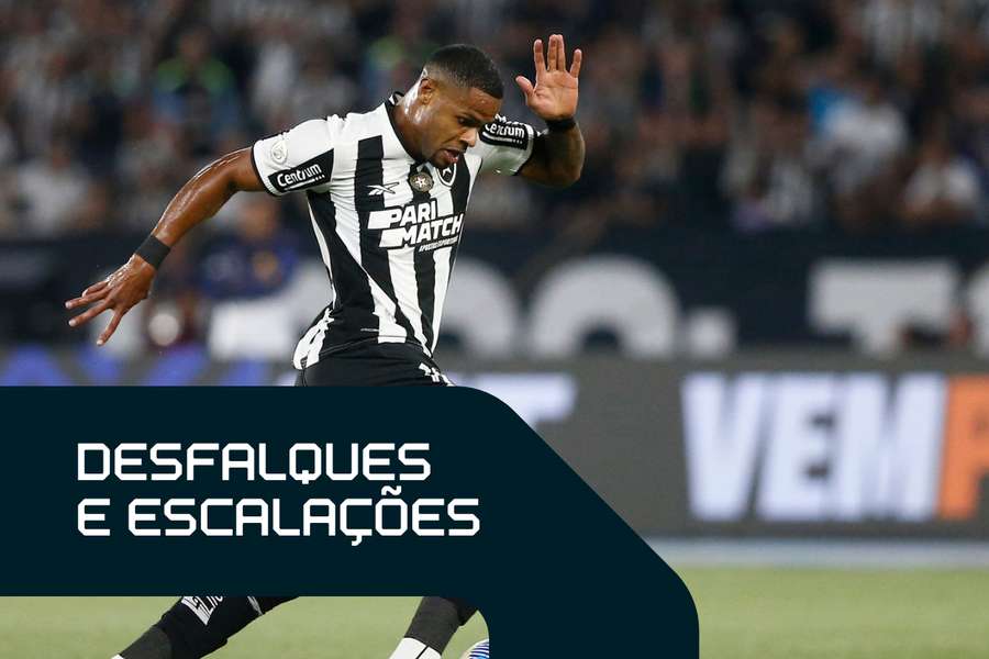 Júnior Santos sofreu fratura na tíbia e desfalca o Botafogo