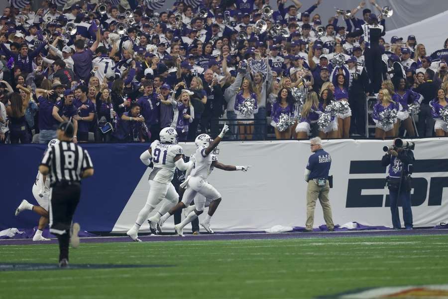 TCU bejubelt einen Touchdown