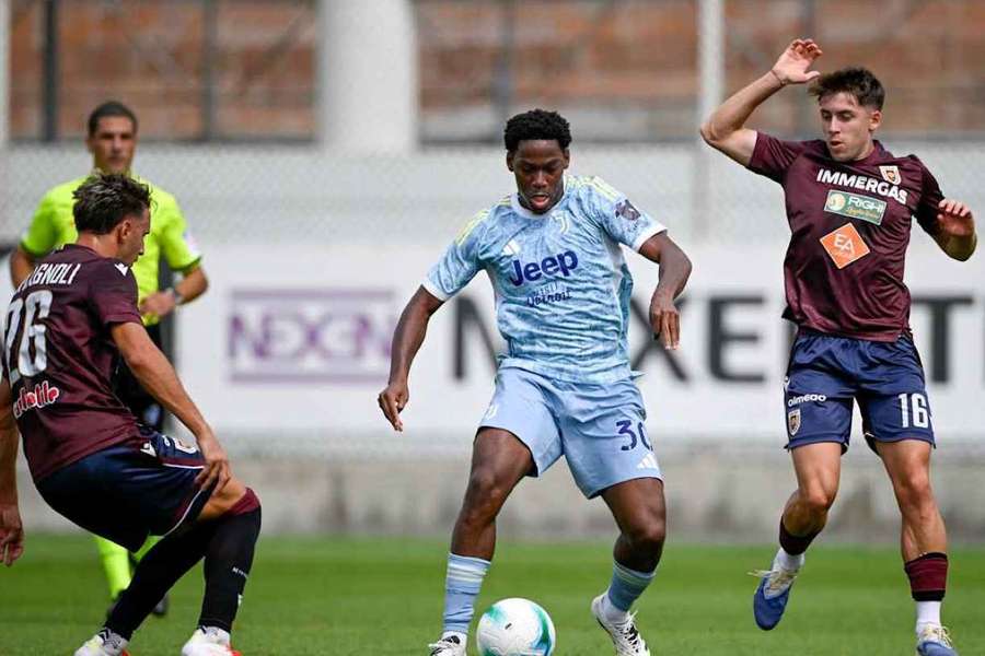 Jonathan David durante Juventus-Reggiana