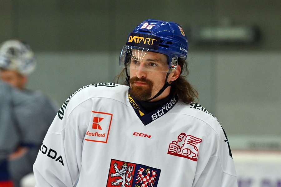 Daniel Voženílek na reprezentačním kempu před mistrovstvím světa.